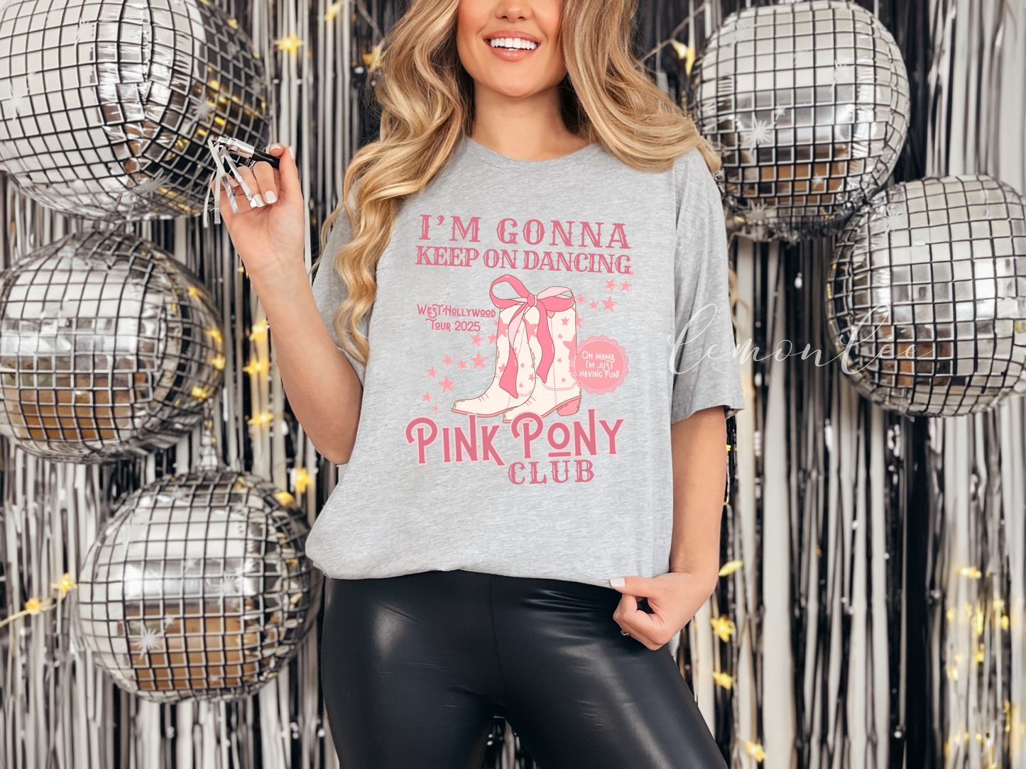 Pink Pony Club Tour Shirt Bella + Canvas Style