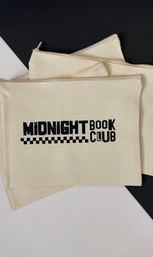 Midnight Book Club Canvas Zipper Pouch