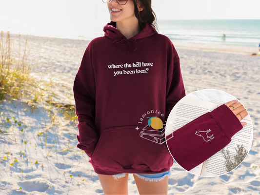 Twilight Loca Embroidered Cozy Bookish Hoodie
