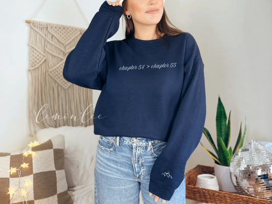 ACOMAF Chapter 54 vs Chapter 55 Crewneck Embroidered Sweater