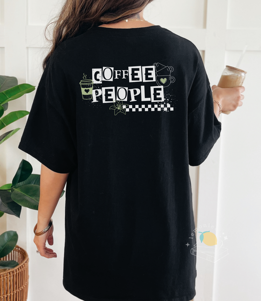 *Officially Licensed with Ashley Claire* Coffee People Green Punk Crewneck Shirt