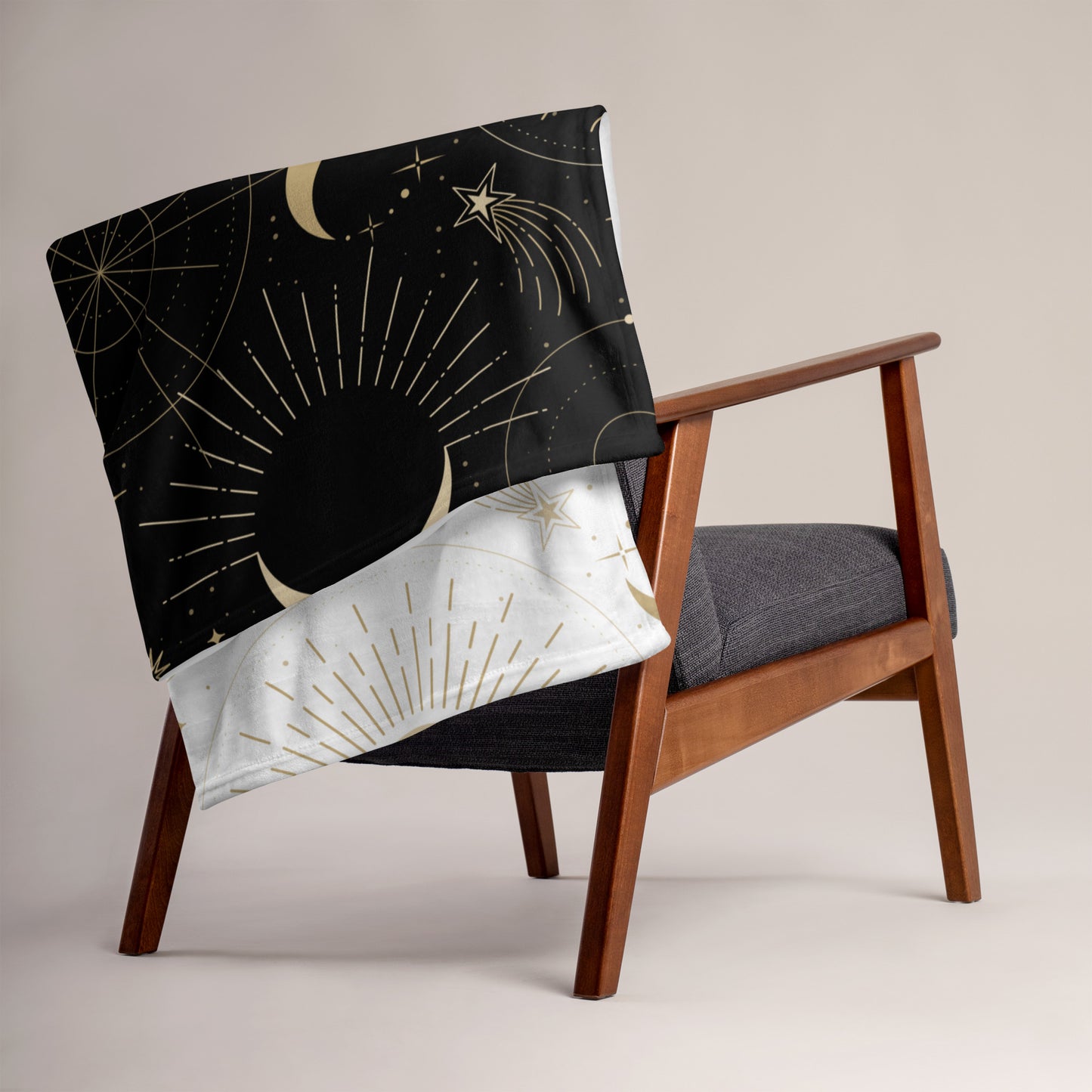 Minky Soft Throw Blanket - Night and Day