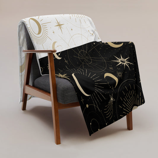 Minky Soft Throw Blanket - Night and Day