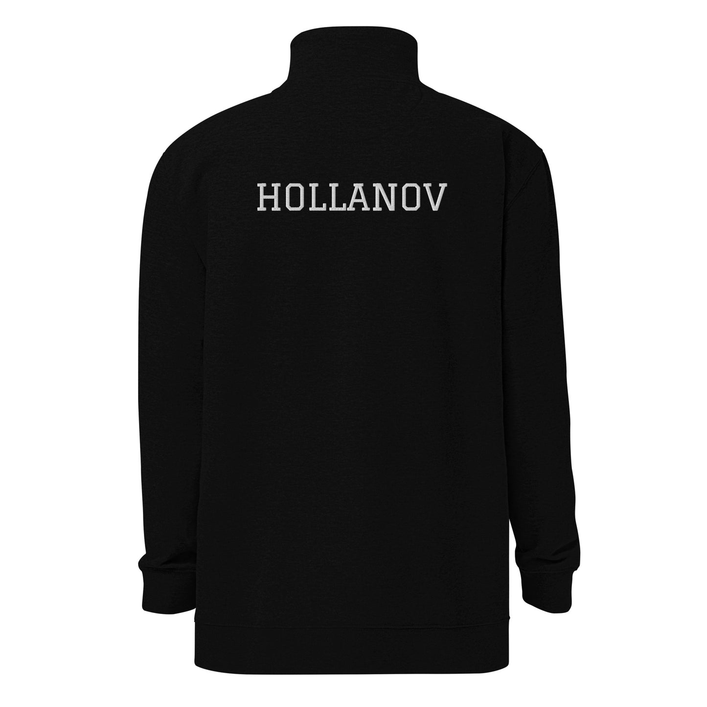 Hollanov Quarter Zip Pullover Sweater - Embroidered
